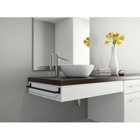 MANILLONS TORRENT 02845081 MARINA Toallero Barra Rect 37 cm Palet Recta Negro Mate - ref: 02845081 (1/2)
