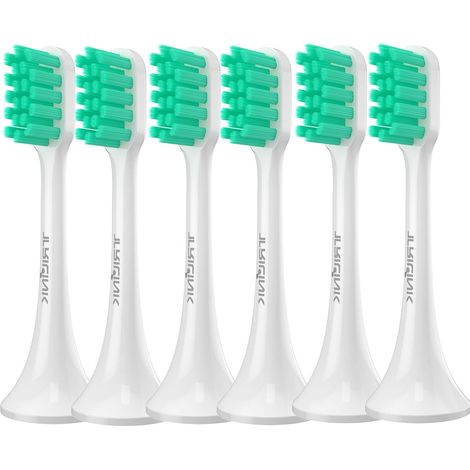 Tete de Brosse a Dent Electrique Compatibles avec T300 T500 T700 - Lot de 6 Tête de Brosse à Dents Rechange compatibles avec Série T300 T500 T700, Dureté Moyenne Brosse Tête (1/5)