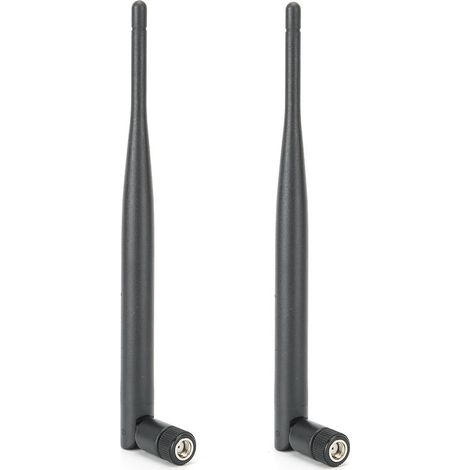 2 Antennes WiFi Puissantes 6DB Double Bande 2.4G/5.8G pour Routeur, SMA Intérieur (1/5)