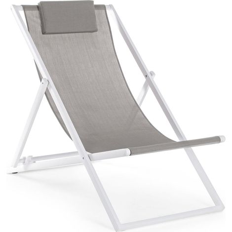 Widersprüchlicher Stahldecks mit Santorini -Textilensitz - White (1/4)