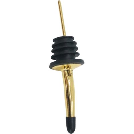 Bec verseur avec joint en caoutchouc - Bouchon verseur - Acier inoxydable - Or - Pour cocktails et dîner - Accessoire de cuisine - 1 pièce (1/5)