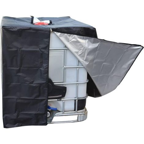Tapa del depósito de agua,1000 l,contenedor cisterna IBC,tapa protectora de película UV,120 x 100 x 116 cm (estilo B) (1/5)