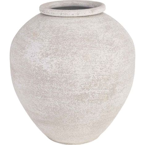 Jarrón de metal gris 36x36x38 cm (1/5)