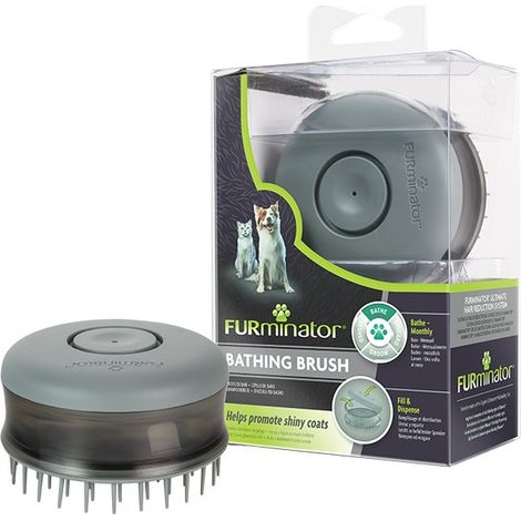 FURminator Badebürste für Hunde und Katzen, trägt zu einem glänzenden Fell bei (1/5)