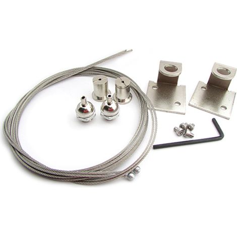 Kit Staffe Fissaggio A Sospensione Per Lampada Plafoniera Led Codice SV1260 (1/3)