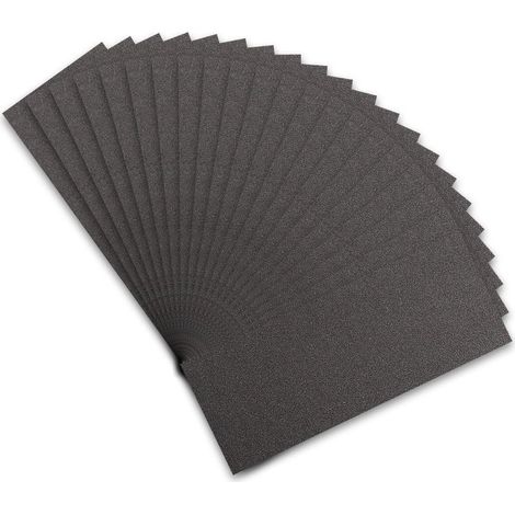 Schleifpapier 320 Körnung 21 Nass Siliziumkarbid 21 Sheets 320 Grit (1/5)