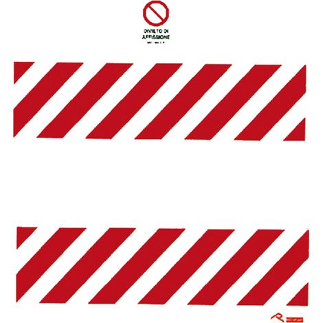 CARTELLO 'DIVIETO DI AFFISSIONE' cm 180 x 98  - EUROSIGNALS