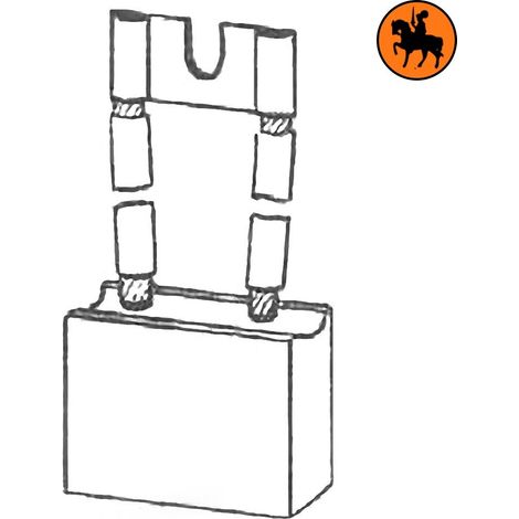 Ensemble de 4 balais de charbon STILL  20x40x33mm