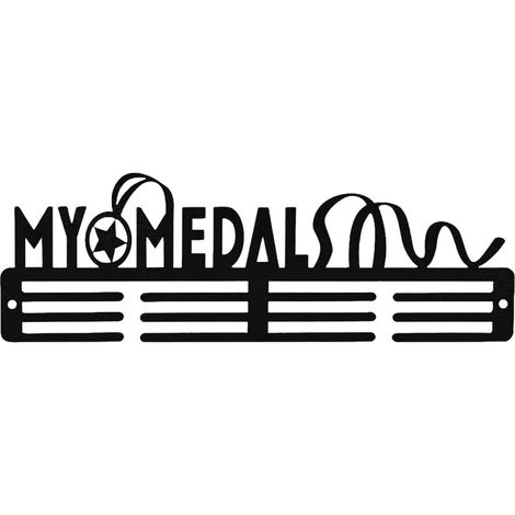 Medals Display Stand Wall Mounted Rewards Organizer Rustproof Iron Ample Space Suitable for Bedroom Office Living Room Gym (1/5)