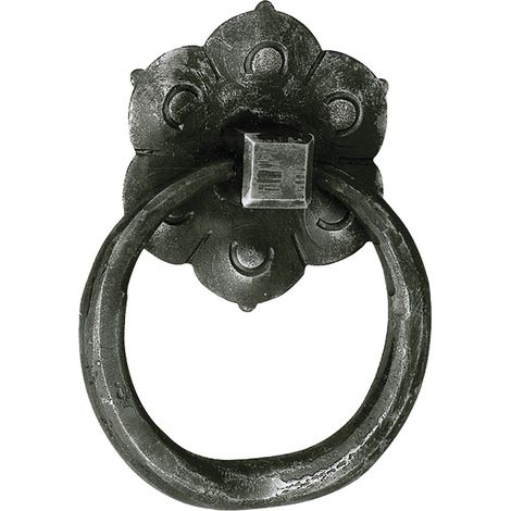 Türklopfer DIRK 136 x 102 mm, Schmiedeeisen verzinkt geschwärzt (1/2)