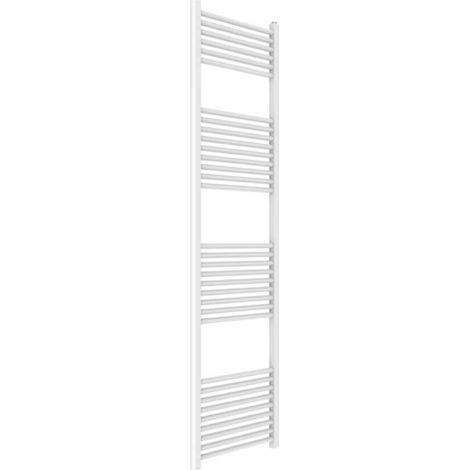 Scaldasalviette idraulico in colore bianco RAL9010 1800 x 550 interasse 500 mm Ercos Opera ASOPEF901005501800 H1800 L550 Z500 (1/3)