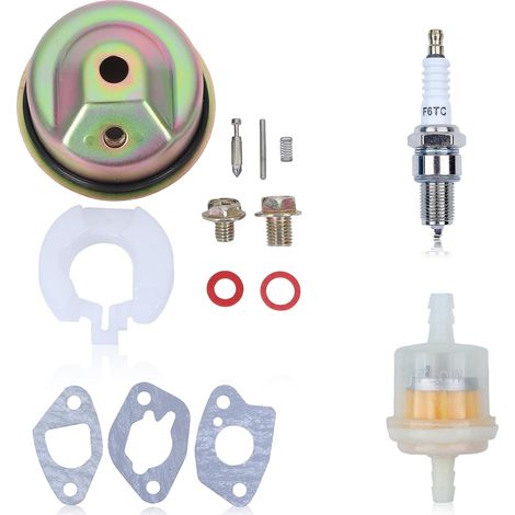 Adefol Kit de Carburateur pour Honda GX120 GX160 GX200 GXV120 GXV140 GXV160 Souffleuse à Neige, avce Filtre à Carburant, Bougie d'allumage, Remplacement 16010-ZE1-812 (1/5)