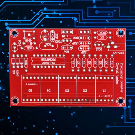 DIY-Frequenzanzeige-Quarzoszillator-Tester (1 Hz–50 MHz) mit 5-stelliger Digitalanzeige (rot) (1/5)