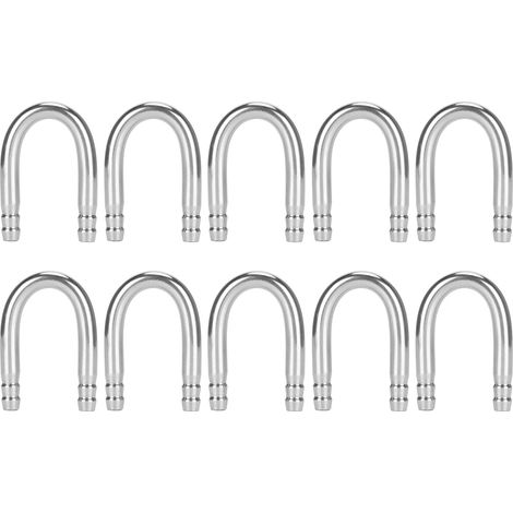 Tuyau coudé en forme de U pour Aquarium, 10 pièces, pompe à oxygène en acier inoxydable, tube CO2, accessoire d'aquarium (1/5)