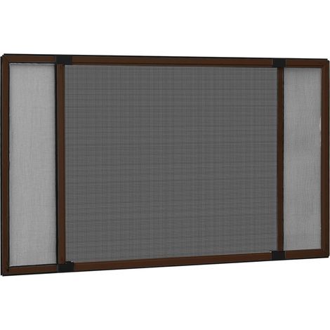 Moustiquaire extensible pour fenêtres, marron (75-143) x 50 cm (1/5)