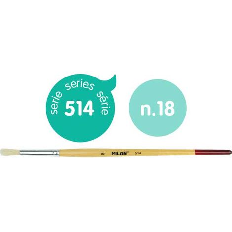PINCEL MILAN 514 P.REDONDA M.CORTO Nº18