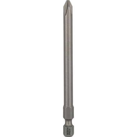 BOSCH 2607001535 EMBOUT DE VISSAGE QUALITÉ EXTRA-DURE PH 2, 89 MM ENTRAÎNEMENT ISO 1173 E6.3, QUEUE SIX-PANS MÂLE 1/4, 3 PIÈCES