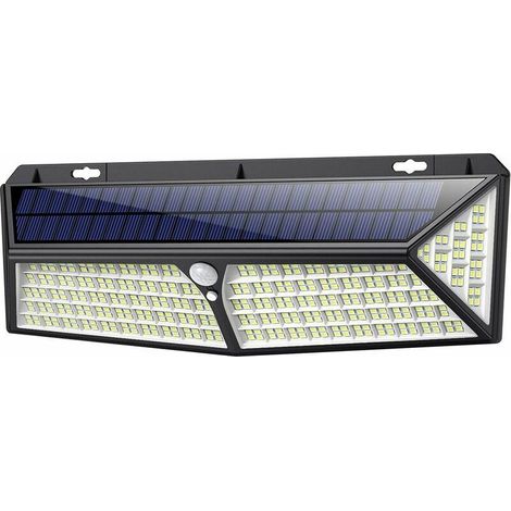430 LED Solar-Außenleuchte [Leistungsstarker 4400-mAh-Akku – 3500 lm – 270° Abstrahlwinkel] Bewegungsmelder-Solarstrahler für den Außenbereich, kabellos, wasserdicht, Sicherheits-Solarleuchte für den  (1/5)