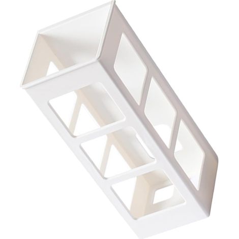 Support Mural pour Fer à Lisser en Plastique Blanc Design Compact et Rangement Mural sans Perçage pour Organiser Vos Outils Capillaires la Maison (1/5)