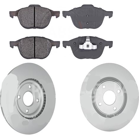 KIT FRENI ANTERIORI compatibile con FORD ECOSPORT - DISCHI + PASTIGLIE OEM: FDB4319 / BG5043C /SOSTITUZIONE DIRETTA/BASSA POLVERE/SILENZIOSO (1/5)