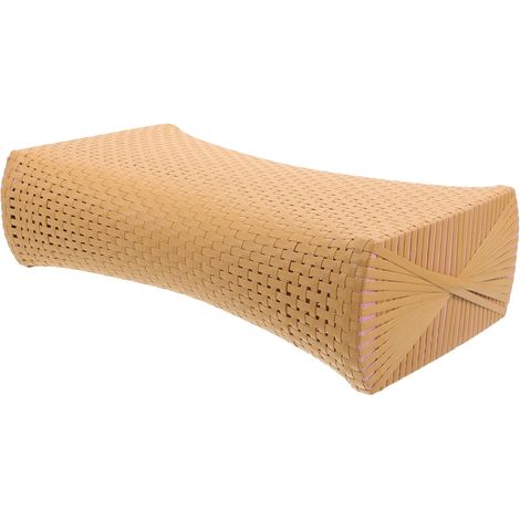 Oreiller Faux Rotin pour Sauna Oreiller Cervical Ergonomique pour Seniors Optimal Lombaire Accessoire de Détente Durable pour Bain (1/5)
