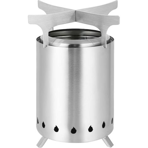 Accessoires de support de poêle adaptés au feu de camp solo, poêle de bureau de 7 pouces, poêle sans fumée, anneau de cuisson, support en acier inoxydable (1/5)