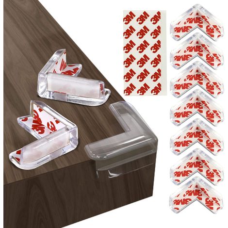 Protections D'angle - En Forme De L - Transparentes - Pour Meubles - Lot De 12 (1/5)