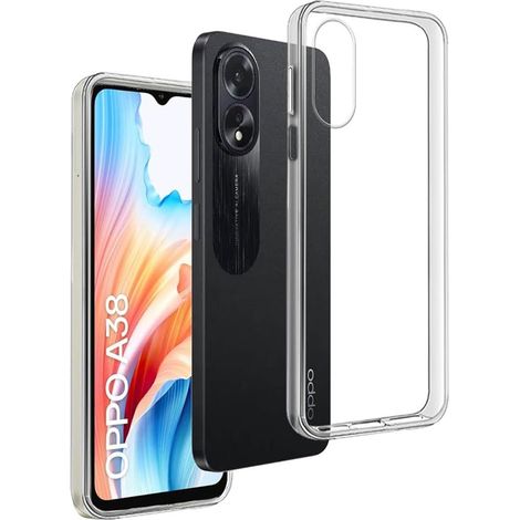 Funda delgada para Oppo A38 / A18, transparente + cristal 9H (1/4)