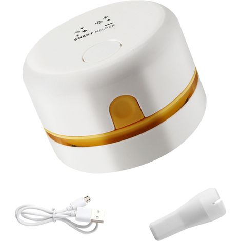 Aspirateur Bureau Mini USB, Rechargeable Puissance Réglable, Clavier Table, Ramasse-Miettes (1/5)