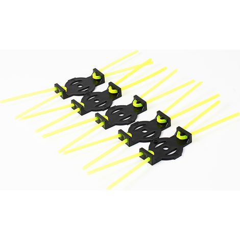 Accesorios para cortacésped: 10 piezas de accesorios sencillos para cortacésped, cuerda de paja para jardinería y cuidado del césped, cuerda para recortadora, cabezal de corte y cepillo.