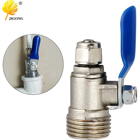 Robinet à bille métallique 4/2 pour robinets, raccord fileté mâle 4 points vers vanne 2 points pour distributeurs d'eau, équipement de purification d'eau