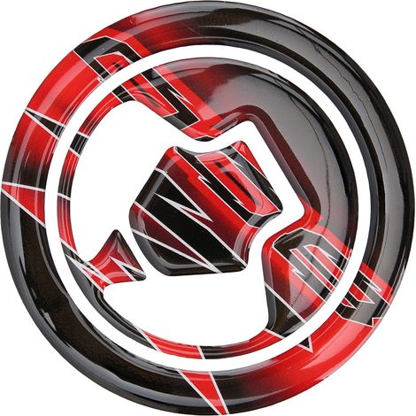Autocollant de protection pour bouchon de réservoir de moto Kawasaki Z800, pièce de modification en résine époxy (noir et rouge) (1/5)