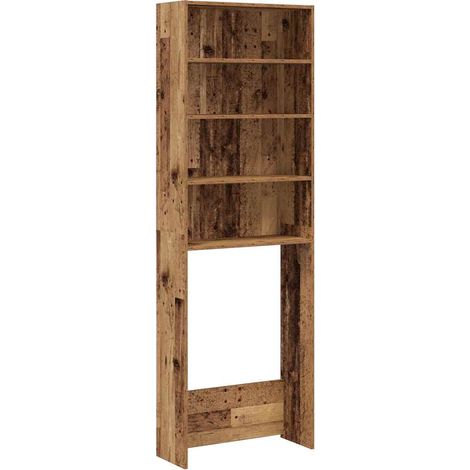 Maison Exclusive - Mobile per Lavatrice Legno Antico 64x24x190 cm
