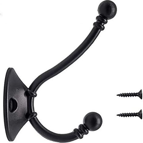 8 Pcs Plus Gros Patère Porte Manteau Murale Vintage Crochet Métal De Porte Chapeau Crochet Rétro pour Porte-Manteau Salle de Bain Cuisine- (1/5)