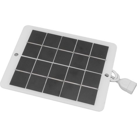 Mini chargeur solaire 3W 5V haute performance, polycristallin, portable, idéal pour le vélo, la randonnée et le camping. (1/5)