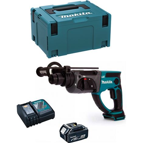 Martillo Perforador MAKITA DHR202RTJ1 (1 x 5,0 Ah + DC18RC + MAKPAC 3) (1/5)