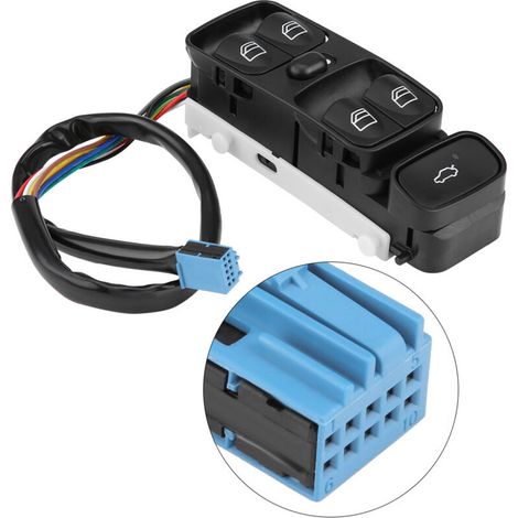 Commutateur Principal Électrique Vitre Mercedes W209 CLK320 CLK500 A2098203410 (1/5)