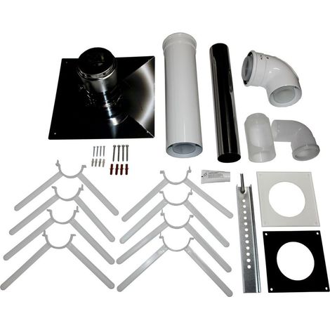 Wolf Anschluss-Set DN80/125 - C93x DN80 im Schacht, Abdeckung edst., 2651856 (1/2)