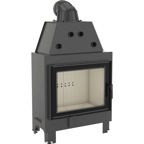Kamineinsatz aus Stahl KRATKI MBA 17 kW Ø 200 (1/5)