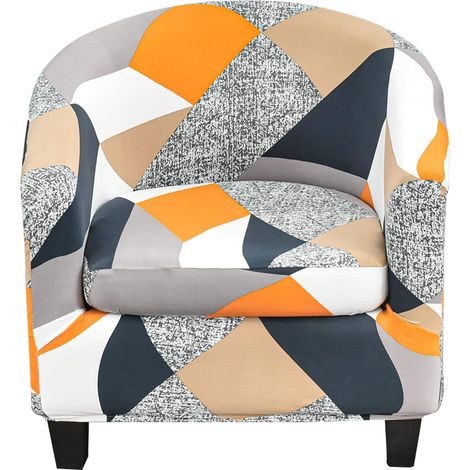 Housse de Fauteuil Cabriolet Imprime Motif géométrique et Housse de Coussin (1/5)