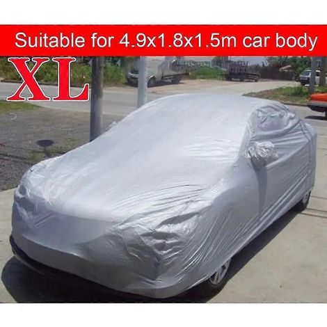 Universelle Autoabdeckung (S/M/L/XL/XXL), intelligenter Outdoor-Vollschutz für Autos, Sonnenschutz, UV-Schutz, regendicht, staubdicht, wasserdicht – 4,9 x 1,8 x 1,5 m (XL)