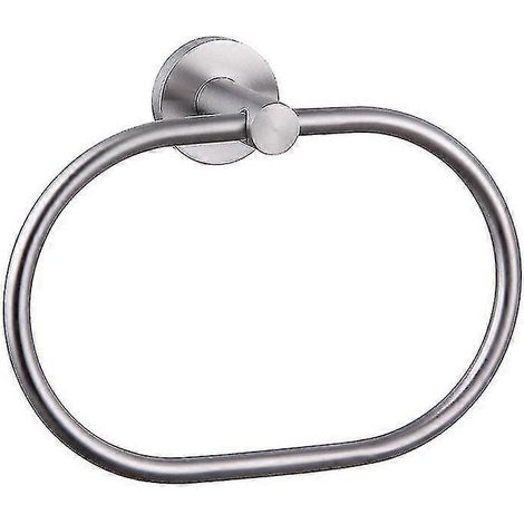 Anneau porte-serviettes pivotant en acier inoxydable, étendoir à serviettes pour salle de bain moderne, près du lavabo. (1/5)