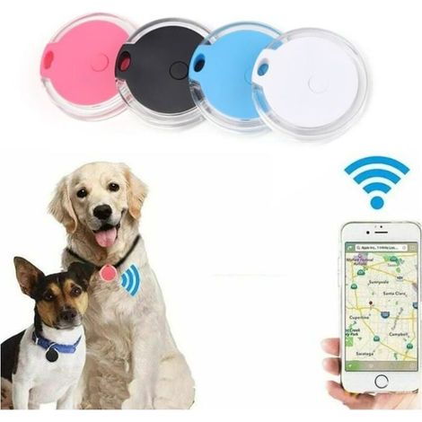 Lot de 4 colliers GPS avec traceur pour chiens et chats, avec alarme et système anti-perte. Réglage facile de la sangle. (1/4)