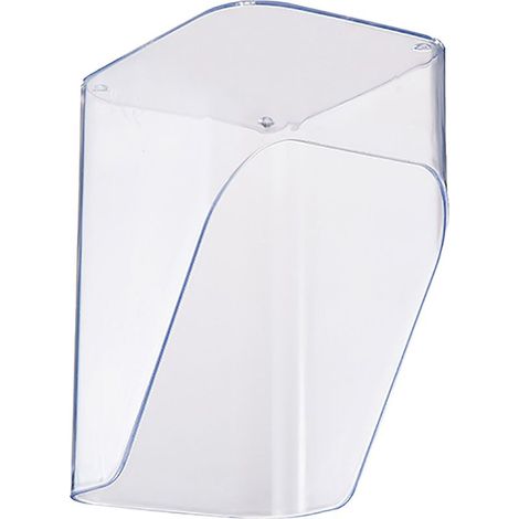 Aufbewahrungsbox fürs Büro, Kosmetikorganizer, Aufbewahrungsbox fürs Badezimmer aus Kunststoff, Aufbewahrungsbox für Lebensmittel, abgeschrägtes Design, transparent (1/5)