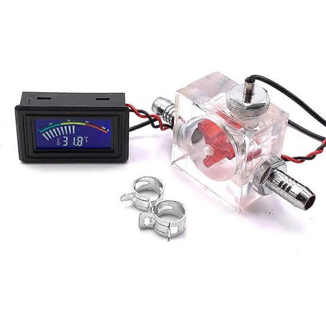 Thermomètre LED universel pour accessoires informatiques de refroidissement liquide (1/4)