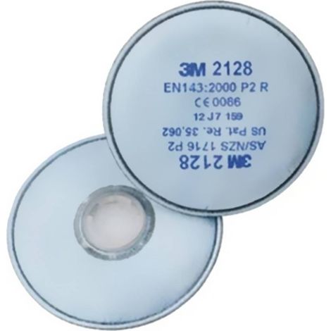 3M 2128 mit Aktivkohle, P2 Filtro per polveri 20 pz. EN 143 DIN 143 (1/3)