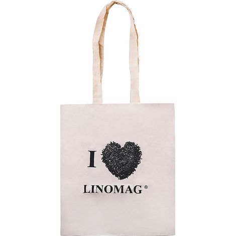 Borsa in cotone Linomag con stampa, 38x42 cm