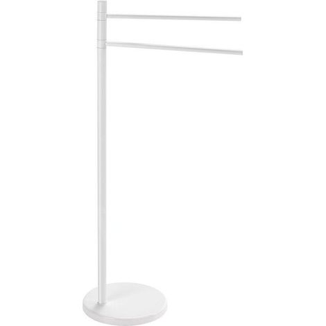 Porte-serviettes sur pied , blanc (1/2)