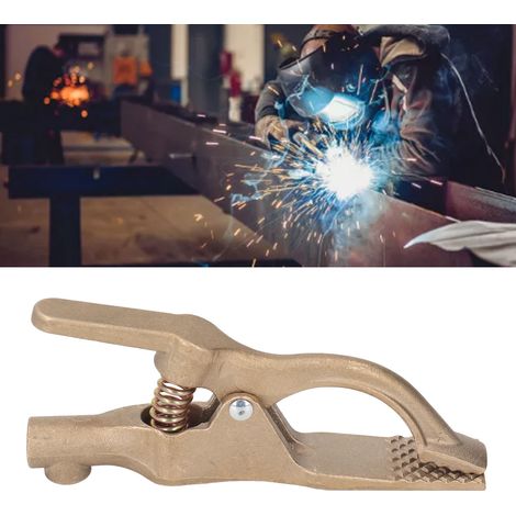 Tigerkopf-Erdungsklemme komplett aus Kupfer für WIG/MAG/MAG-Elektroschweißen, 500 A (1/5)