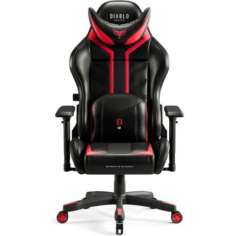 Diablo-Chairs Diablo X-Ray 2.0 chaise gaming noir et rouge (1/3)
